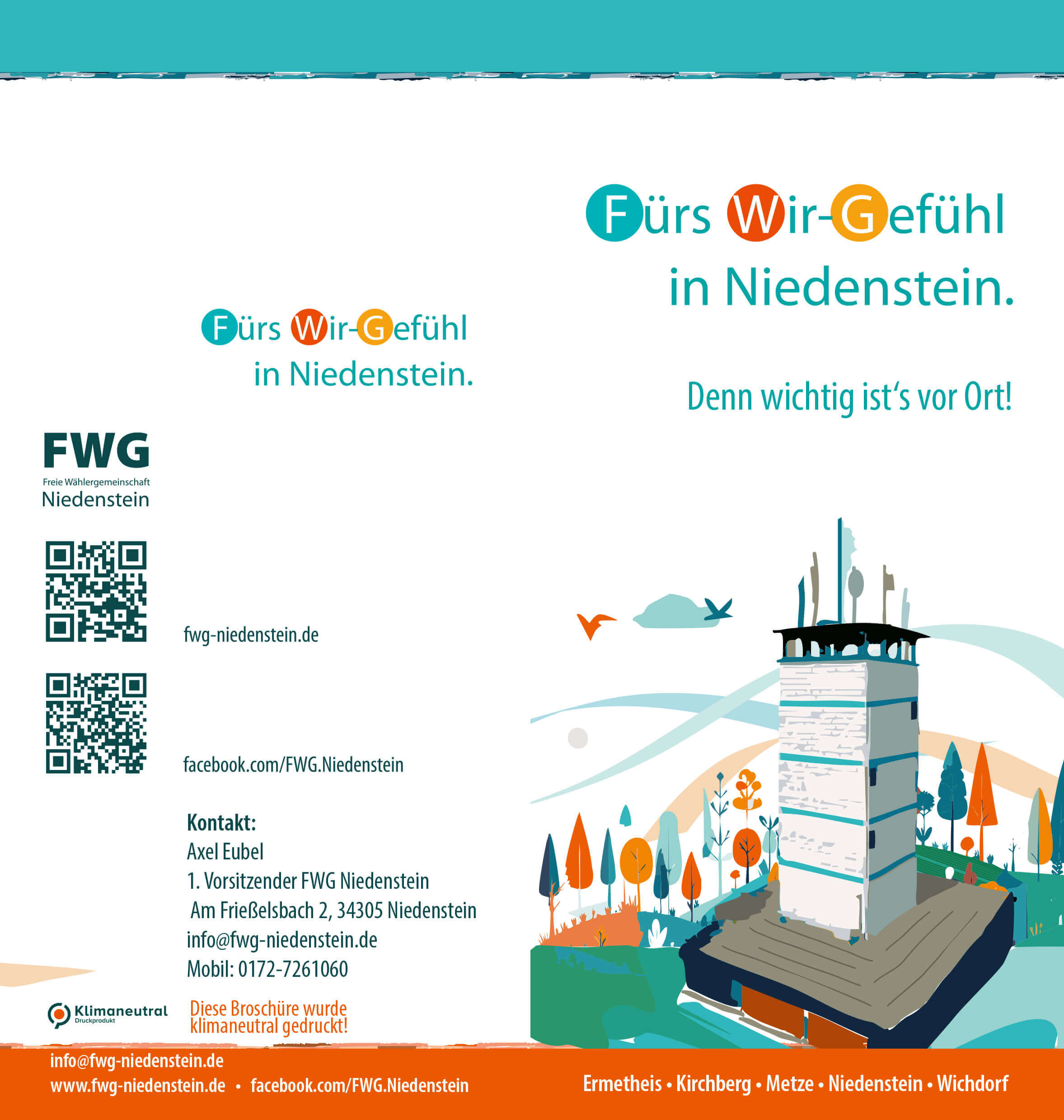 Die Freie Wählergemeinschaft Niedenstein versteht sich als eine politische Kraft
