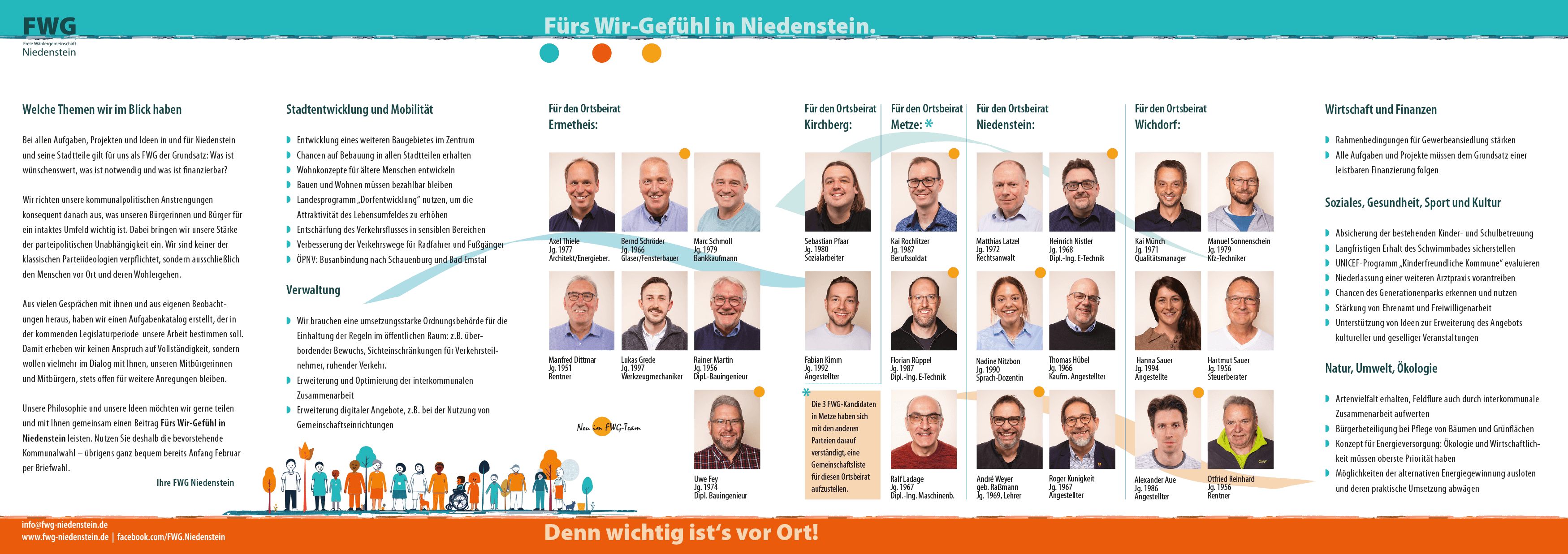 Wahlprogramm für 2026 der FWG